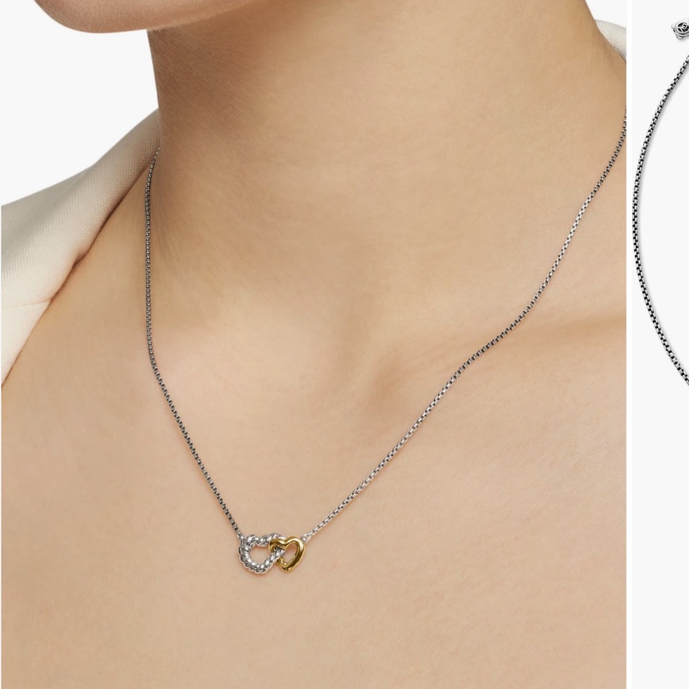 David Yurman - Cable Collectibles® -Interlocking Heart Necklace